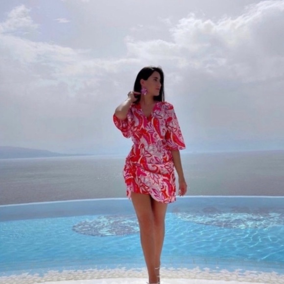 PRINTED MINI DRESS - Picture 6 of 16